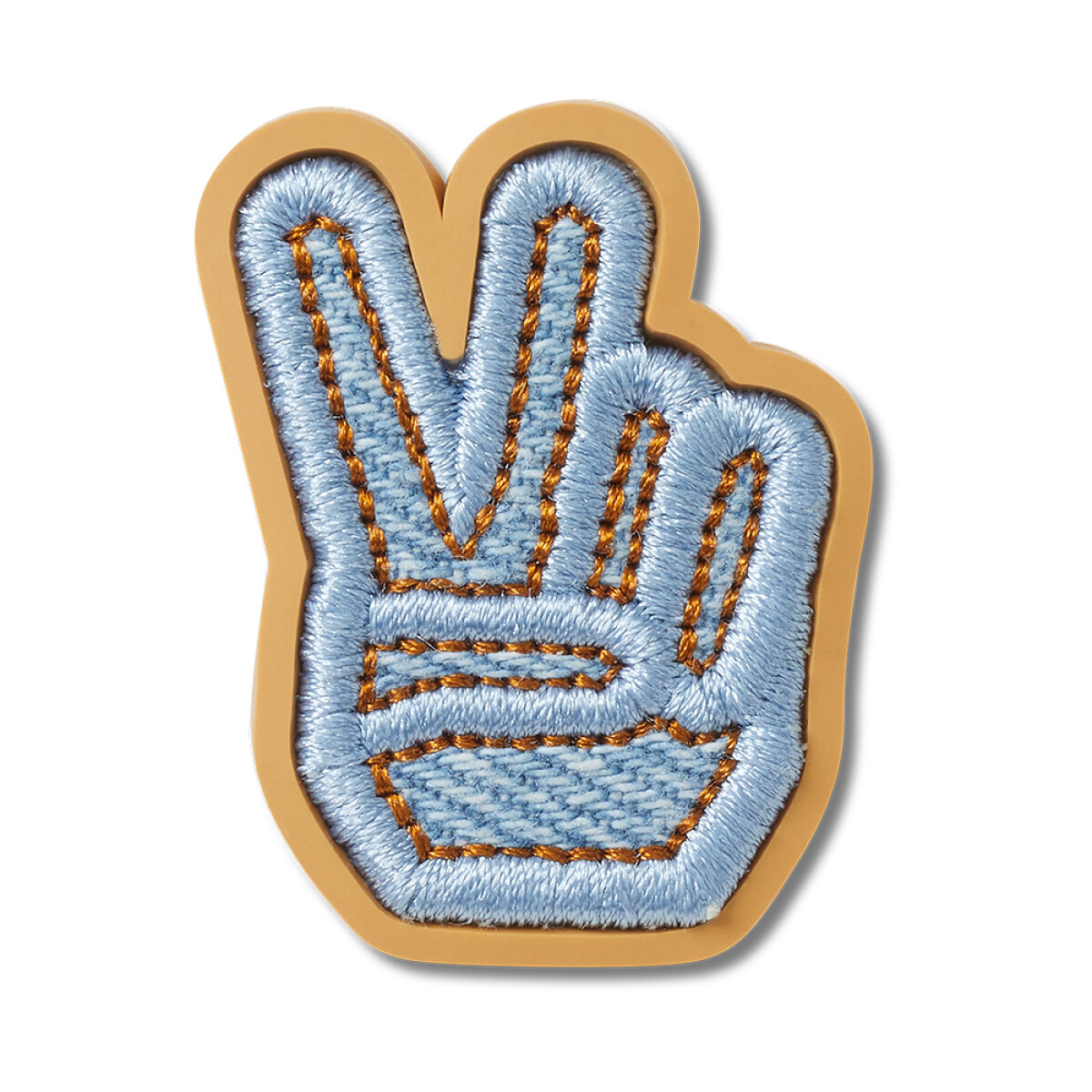 Jibbitz Denim Peace Sign 