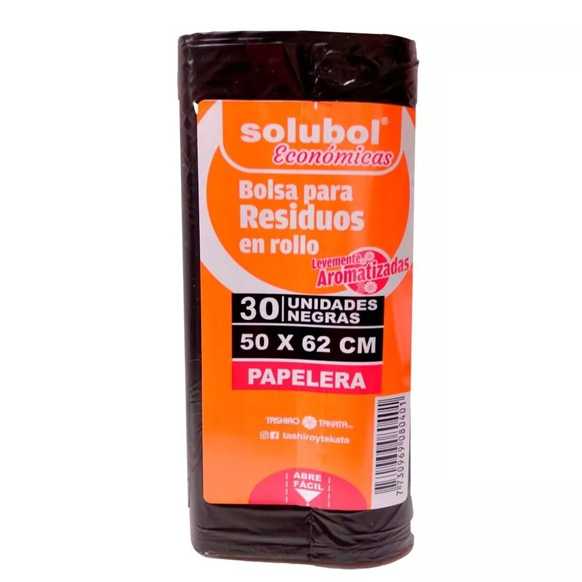 Bolsas residuos papelera rollo - NEGRO 