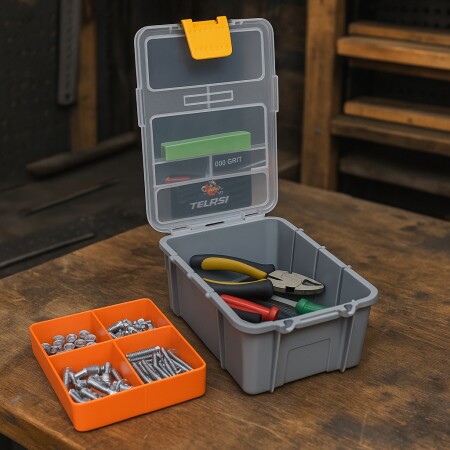 CAJA ORGANIZADORA MULTIUSO CON BANDEJA ATMA MULTICOLOR