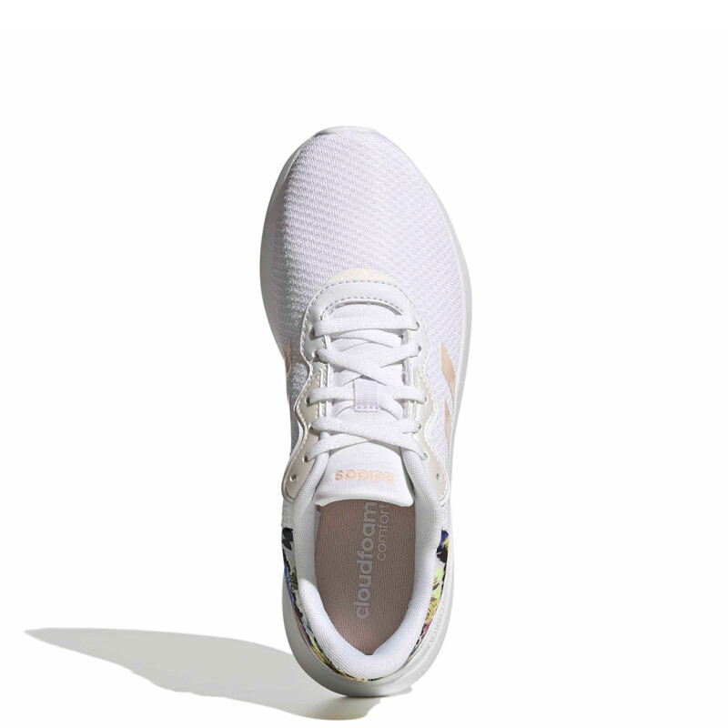 Championes de Mujer Adidas QT Racer 3.0 Blanco - Anaranjado - Metalizado