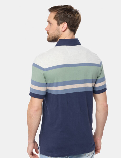 REMERA POLO RAYADA Verde