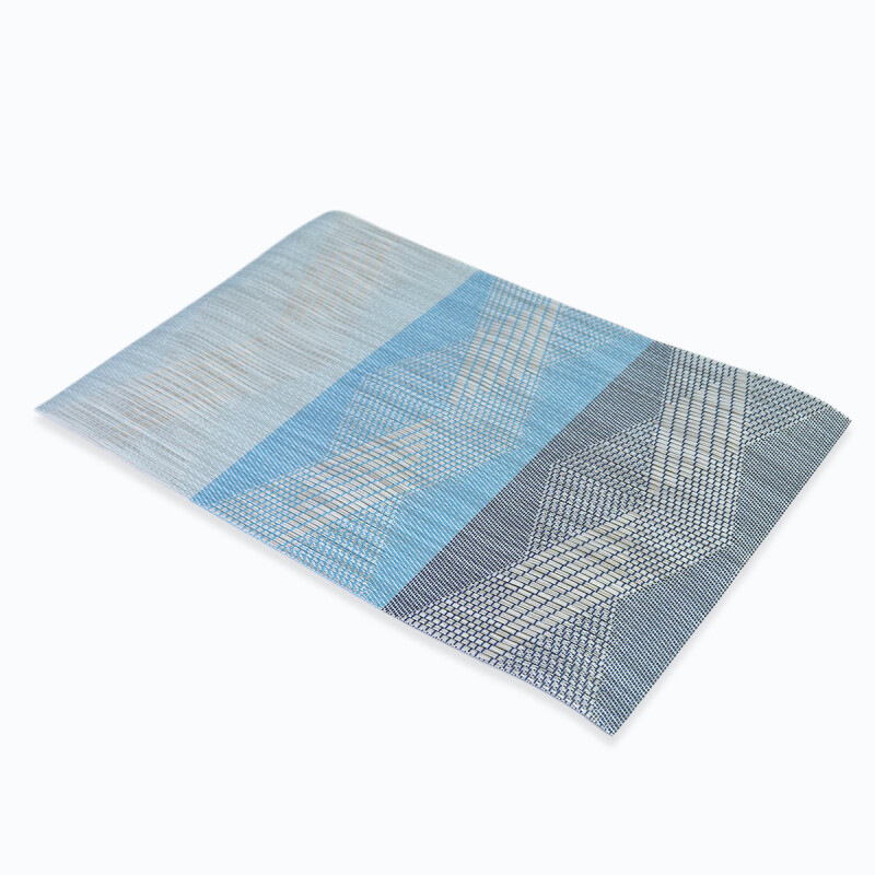 INDIVIDUAL RECT AZUL COMB 30X45CM Unica