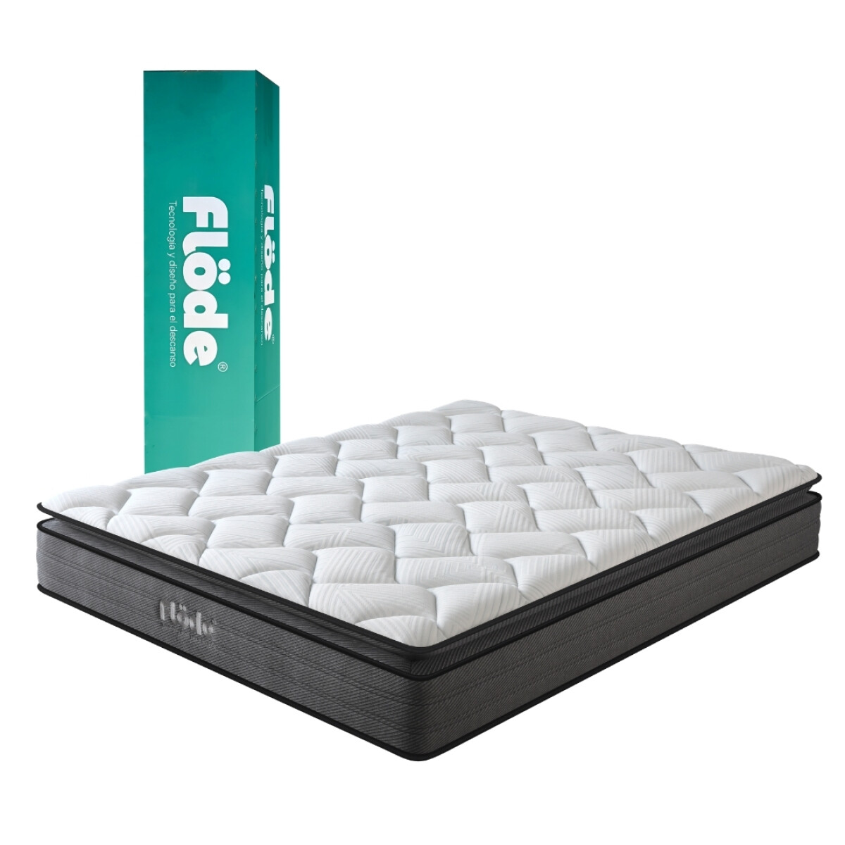 Colchón Queen en Caja con Resortes Pocket - Flöde Plus 