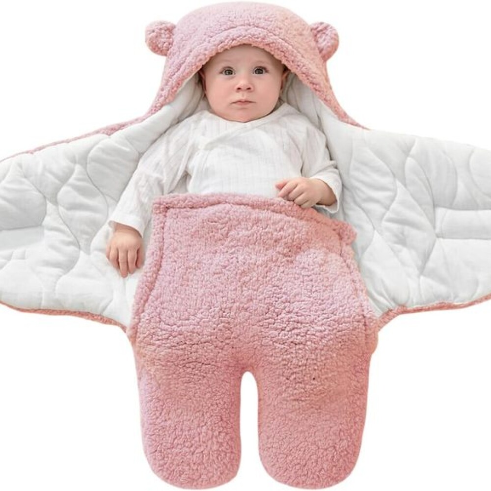 sobre corderito porta enfant bebe rosado