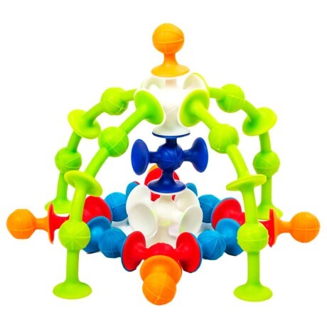 Juego De Encastre 3D Con Ventosas Didáctico 60 Pcs 66 Piezas