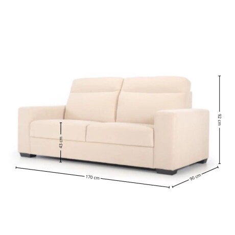 Sofá Polo - Tela Aquaclean Sustentable - 2 cuerpos A fabricar
