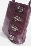 Cartera bandolera hebillas bordo