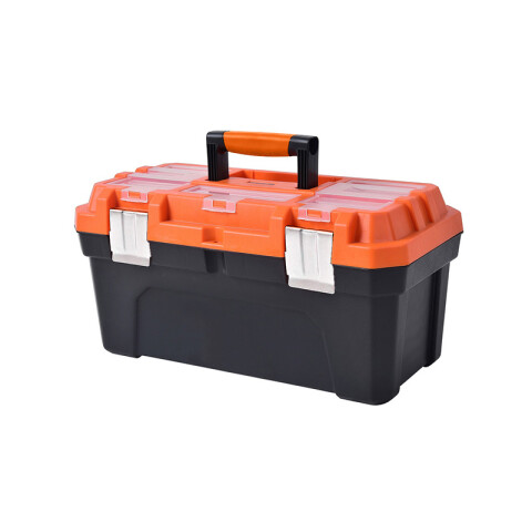 Caja herramientas 20" tapa transpar. broche metal TT0234
