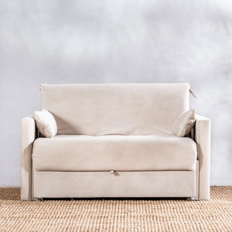 Sofá Cama Iara 2 Cuerpos Beige