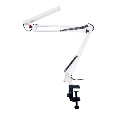 Lampara Portátil Escritorio Articulada Led Morsa Arquitecto Variante Color Blanco