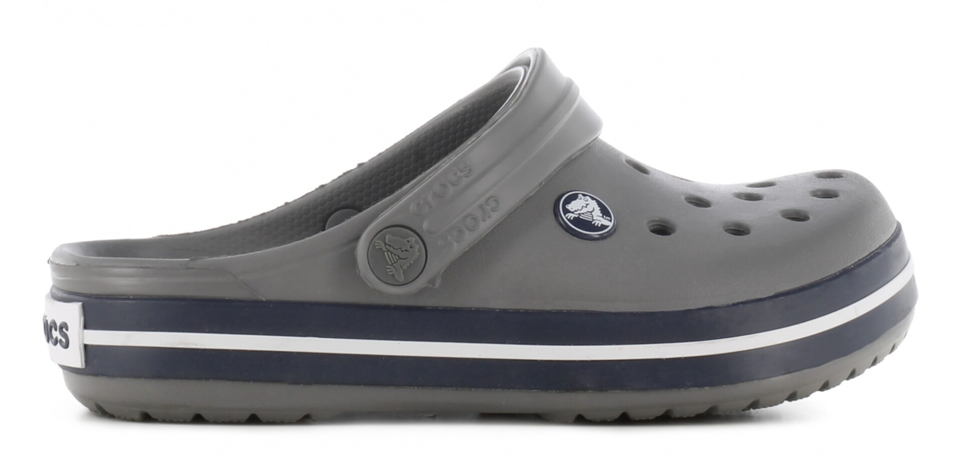 Zueco de Niños Crocs Crocband Clog Crocs - Gris Humo - Azul Marino 