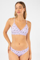 Bralet kitty & friends stripes Lila