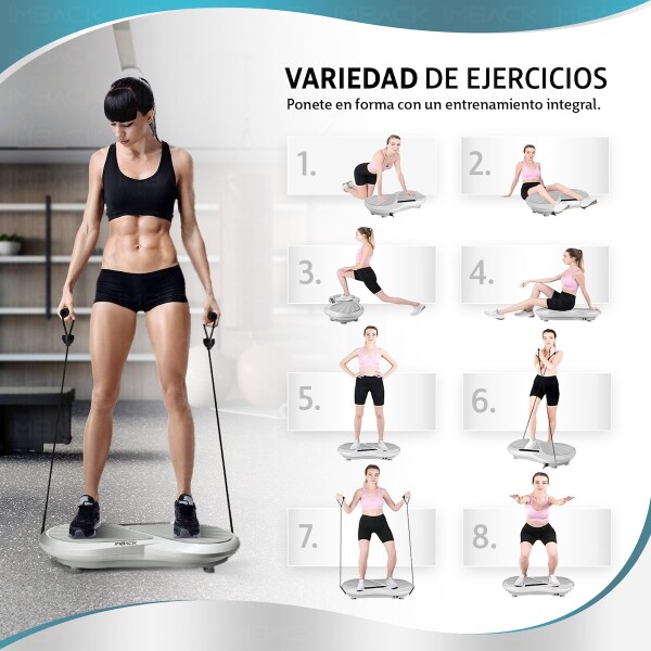 Plataforma Vibratoria con Led Pies Cuerpo Entrenamiento Profesional Plataforma Vibratoria con Led Pies Cuerpo Entrenamiento Profesional