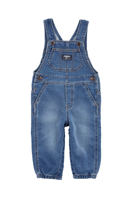 Enterito jean con puños elásticos Enterito jean con puños elásticos
