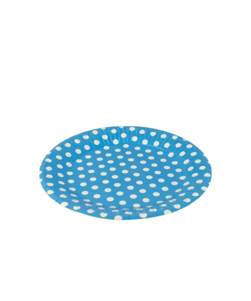 Plato 18 cm. diametro paquete x 10 CELESTE LUNARES