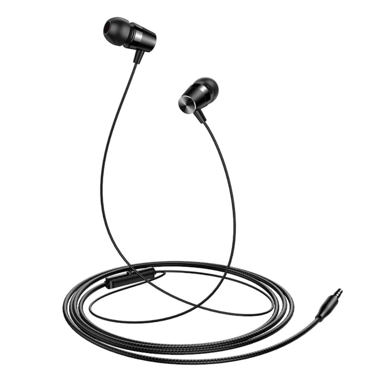 Auriculares con cable Contact, Jack 3.5 mm, Longitud 120 cm, Negro