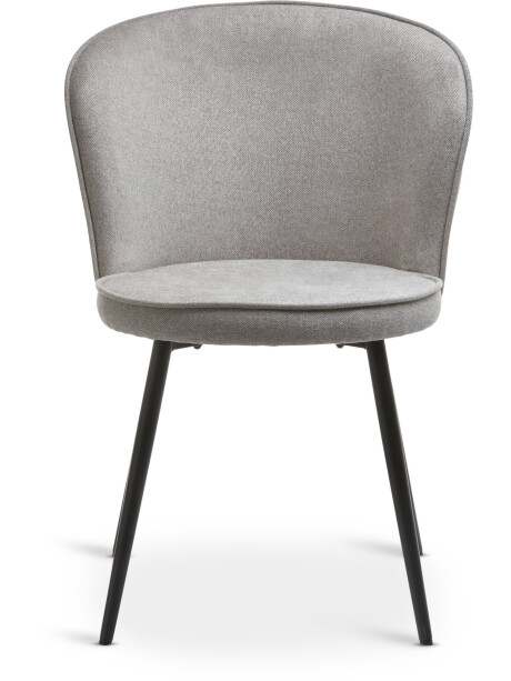 Silla de comedor RISSKOV tela gris claro/negro Silla de comedor RISSKOV tela gris claro/negro