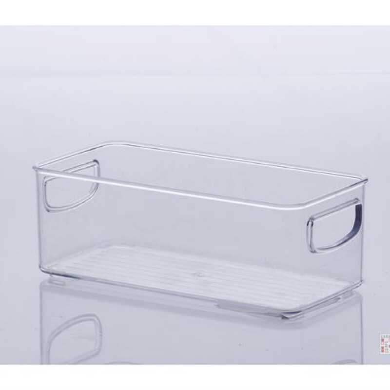 Caja organizadora acrílico rectangular P 23 cm TRANSPARENTE