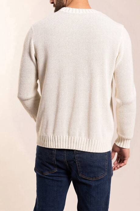 SWEATER MOSAR Blanco
