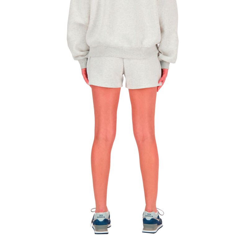 Short New Balance French Terry de Mujer Blanco