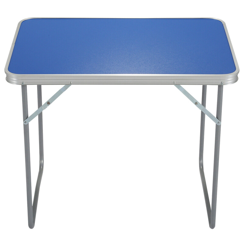 Mesa plegable de camping AZUL