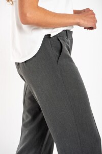 Pantalón Recto Línea Ejecutiva Gris Melange