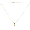 Colgante candado de oro amarillo 18k con circonias (Sin cadena) Colgante candado de oro amarillo 18k con circonias (Sin cadena)