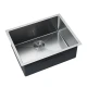 Pileta De Cocina De Acero Inoxidable Satinada 58X45 De Pegar Por Abajo Incluye Valvula Y Sifon.