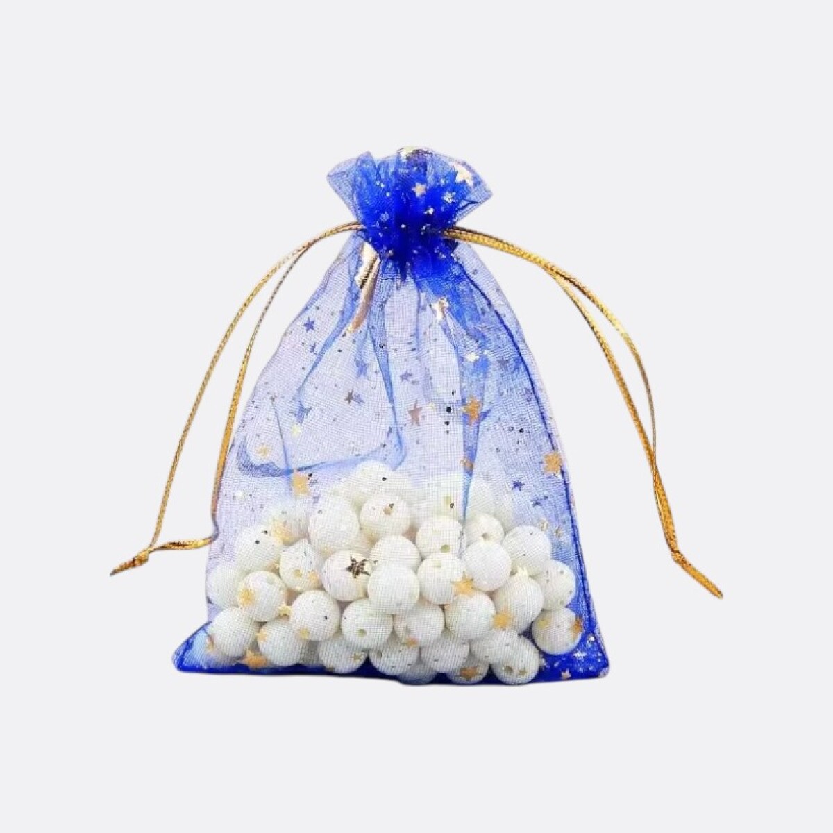 Bolsita De Organza De Regalo - Azul 