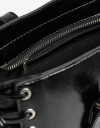 City Cartera Formato City Con Entramado - Negro