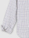 Camisa Cuadro Ventana Azul Y Gris Azul