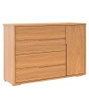 Comoda Zapatera Concept 4 cajones 1 puerta Marron