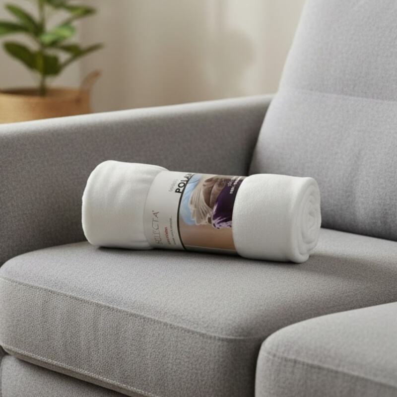 Manta polar 150 x 240cm BLANCO