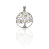 Dije Arbol de la Vida- Plata 925 y Oro- Piedra Nacar- CP5450 conpiedra