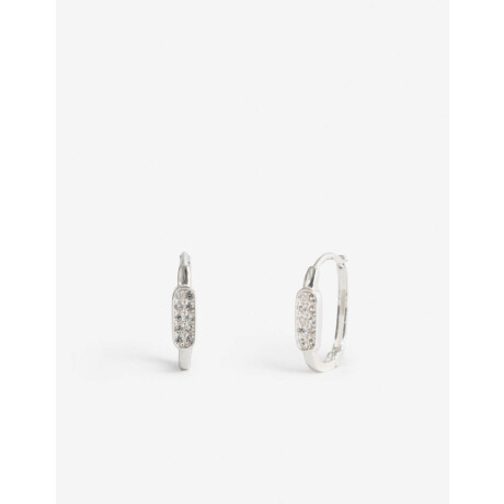 Argollas Plata 925 Con Cubic Plateado