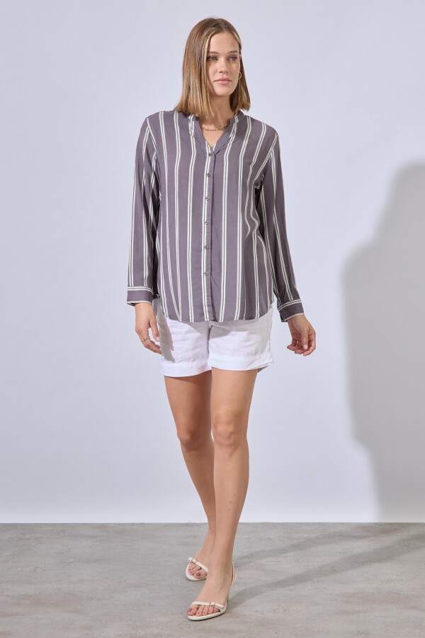 Camisa Lineas GRIS