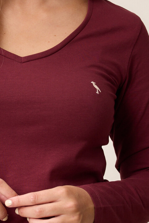 T-SHIRT M/L NOAN POLANCO Vino