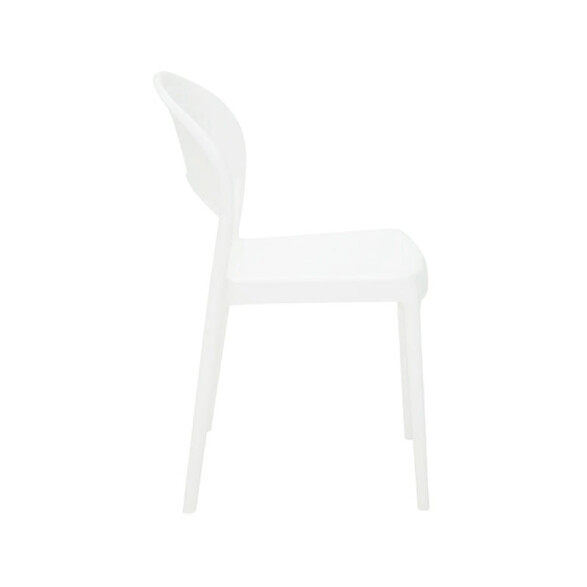 Silla apilable blanca "SISSI" respaldo cerrado -TRAMONTINA TD0630