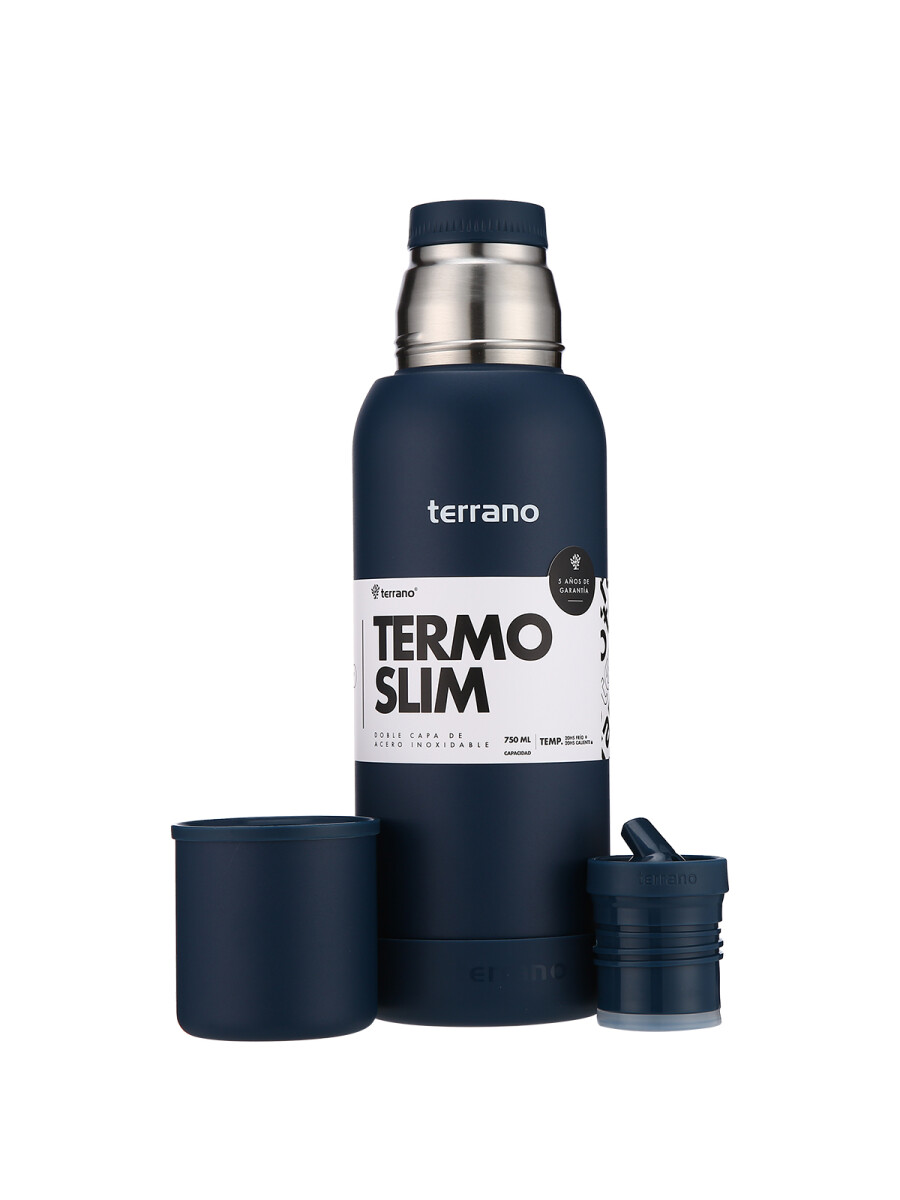 Termo Premium Slim 750ML. - Azul Opaco 