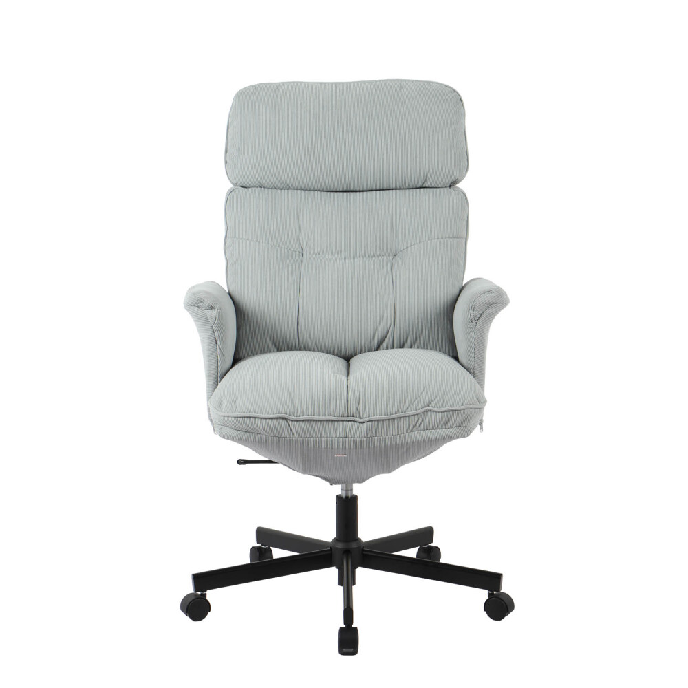 SILLA DE OFICINA GERENCIAL TELA-Y-METAL GRIS CICERÓN