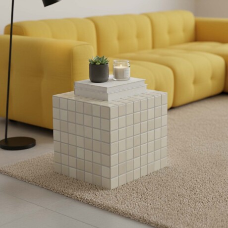 MESA LATERAL CERAMICA NATURAL-BEIGE OIA BEIGE