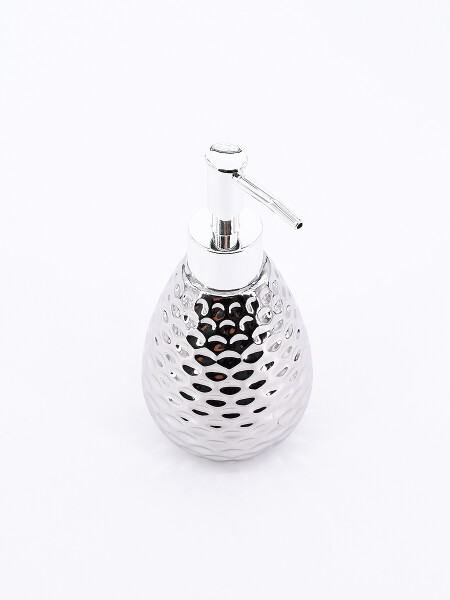 DISPENSADOR CERÁMICA ZYRA PLATEADO