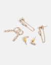 Aros Sets Strass Set De Aros Con Cubic Zirconia - Dorado