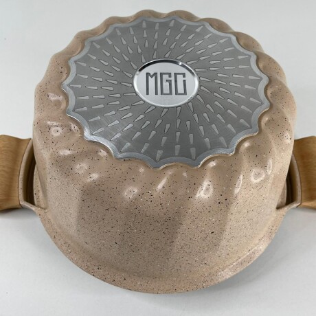 Olla Aluminio Fundido Presión Revestimiento Granito Tapa Vidrio 24cm Olla Aluminio Fundido Presión Revestimiento Granito Tapa Vidrio 24cm