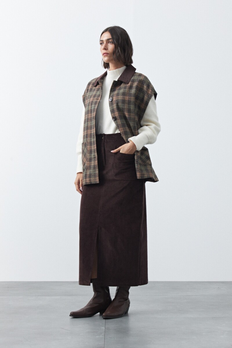 FALDA GOLDFIELD Chocolate