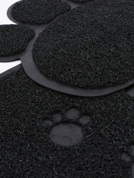 ALFOMBRA HUELLA SET X 2 NEGRO