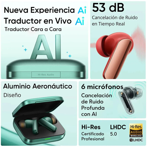 Auriculares Realme Buds Air 7 Pro Ip55 BEIGE