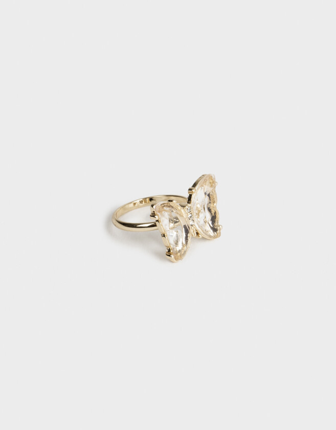 Anillos Medianos y Grandes Anillo Mariposa - Dorado