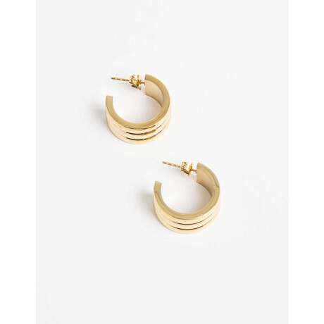 Aros Argollas Metal Dorado