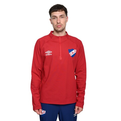 BUZO C/CIERRE S-XXL BORDO/ROJO